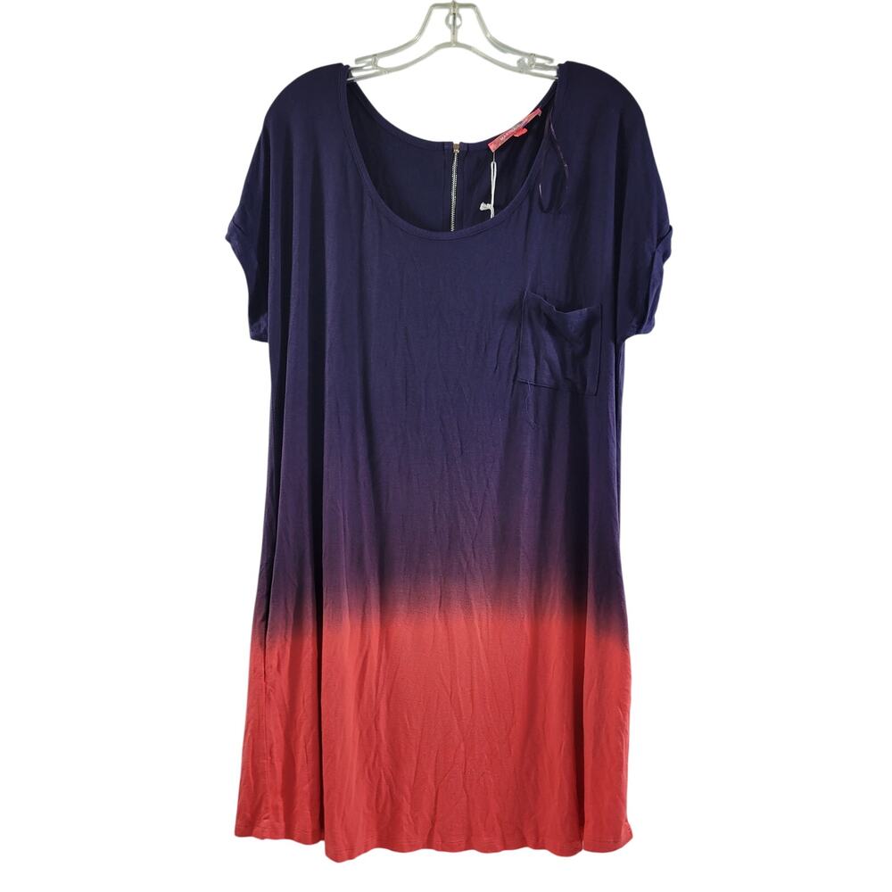 Marina Luna Women's Shift Beachwear Purple & Orange Dress Size XL 1523-0097